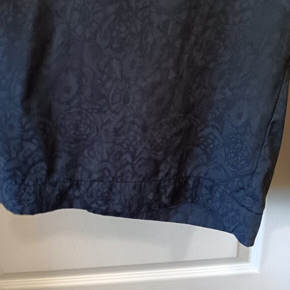 Ett Twa Anthropologie Women's Navy Blue Floral James Tie-Waist Jumpsuit Size 0 - Picture 9 of 16